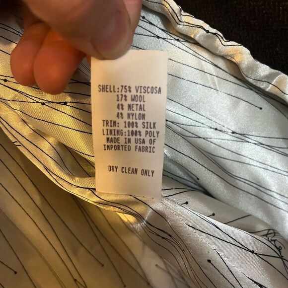 Women's Walter Kimono Jacket SZ XS Wool Brown Ruffle - Picture 15 of 16